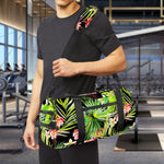 Tropical Hawaiian Parrot Pattern Print Gym Bag