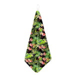 Tropical Hawaiian Parrot Pattern Print Hand Towel