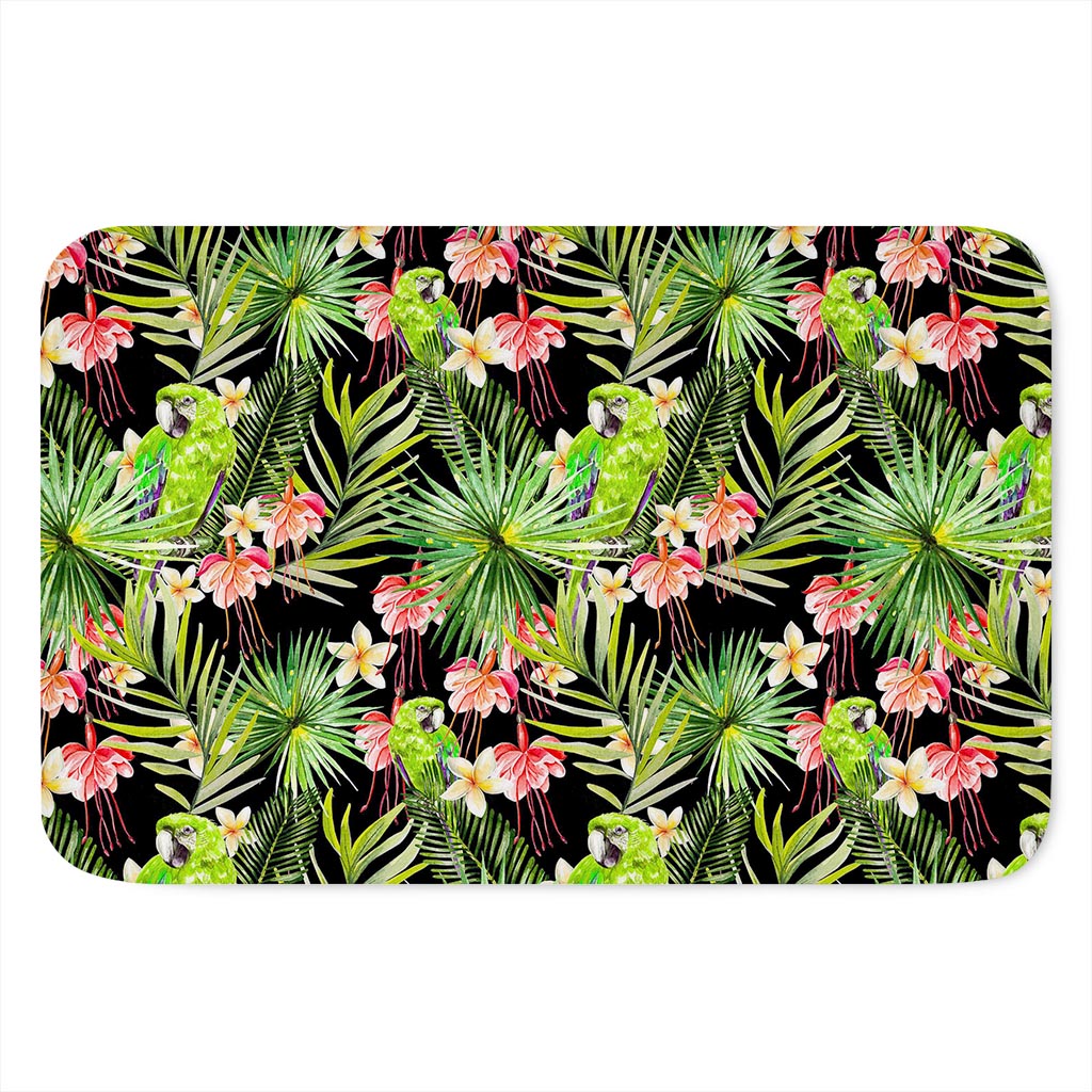 Tropical Hawaiian Parrot Pattern Print Indoor Door Mat