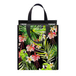 Tropical Hawaiian Parrot Pattern Print Insulated Lunch Tote