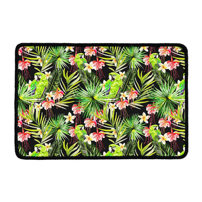 Tropical Hawaiian Parrot Pattern Print Kitchen Mat