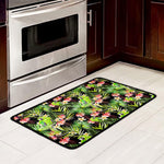Tropical Hawaiian Parrot Pattern Print Kitchen Mat