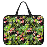 Tropical Hawaiian Parrot Pattern Print Laptop Sleeve With Handle