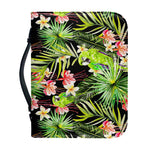 Tropical Hawaiian Parrot Pattern Print Leather Bible Cover