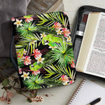 Tropical Hawaiian Parrot Pattern Print Leather Bible Cover