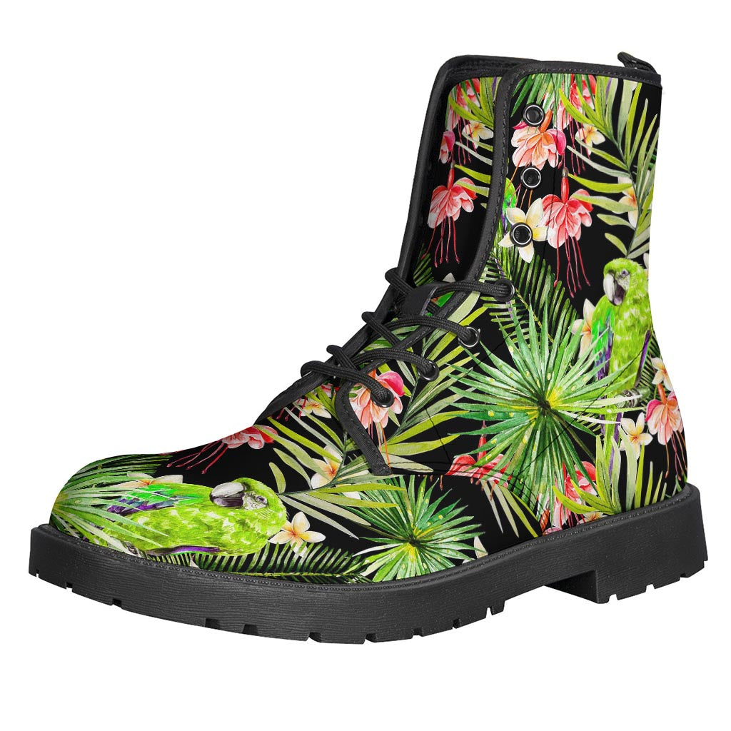 Tropical Hawaiian Parrot Pattern Print Backpack