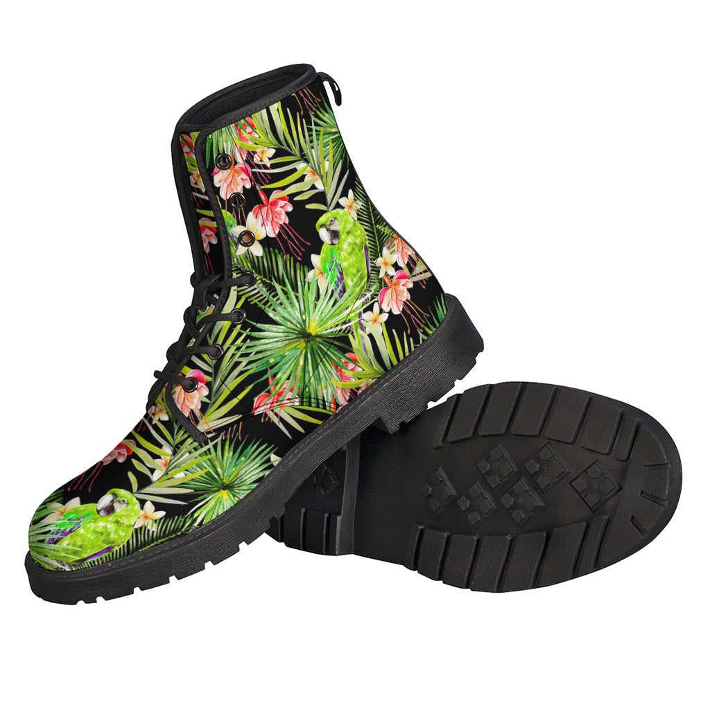 Tropical Hawaiian Parrot Pattern Print Backpack