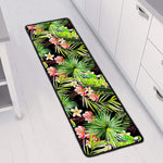 Tropical Hawaiian Parrot Pattern Print Long Kitchen Mat