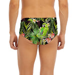 Tropical Hawaiian Parrot Pattern Print Men's Briefs