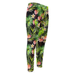 Tropical Hawaiian Parrot Pattern Print Men's Compression Pants