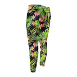 Tropical Hawaiian Parrot Pattern Print Men's Compression Pants