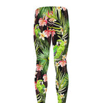 Tropical Hawaiian Parrot Pattern Print Men's leggings