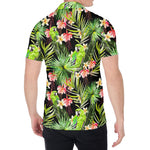 Tropical Hawaiian Parrot Pattern Print Men's Shirt