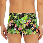 Tropical Hawaiian Parrot Pattern Print Men's Short Boxer Briefs