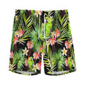 Tropical Hawaiian Parrot Pattern Print Men's Athletic Shorts