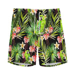 Tropical Hawaiian Parrot Pattern Print Men's Sports Shorts