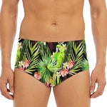Tropical Hawaiian Parrot Pattern Print Men's Triangle Swim Briefs