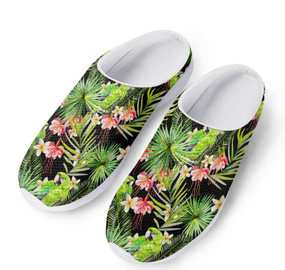 Tropical Hawaiian Parrot Pattern Print Mesh Casual Shoes