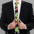 Tropical Hawaiian Parrot Pattern Print Necktie