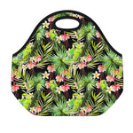 Tropical Hawaiian Parrot Pattern Print Neoprene Lunch Bag