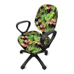 Tropical Hawaiian Parrot Pattern Print Office Chair Cover