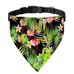 Tropical Hawaiian Parrot Pattern Print Over The Collar Dog Bandana
