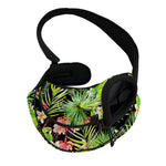 Tropical Hawaiian Parrot Pattern Print Pet Sling Carrier