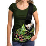 Tropical Hawaiian Parrot Pattern Print Pet Sling Carrier