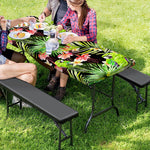 Tropical Hawaiian Parrot Pattern Print Picnic Table Cover