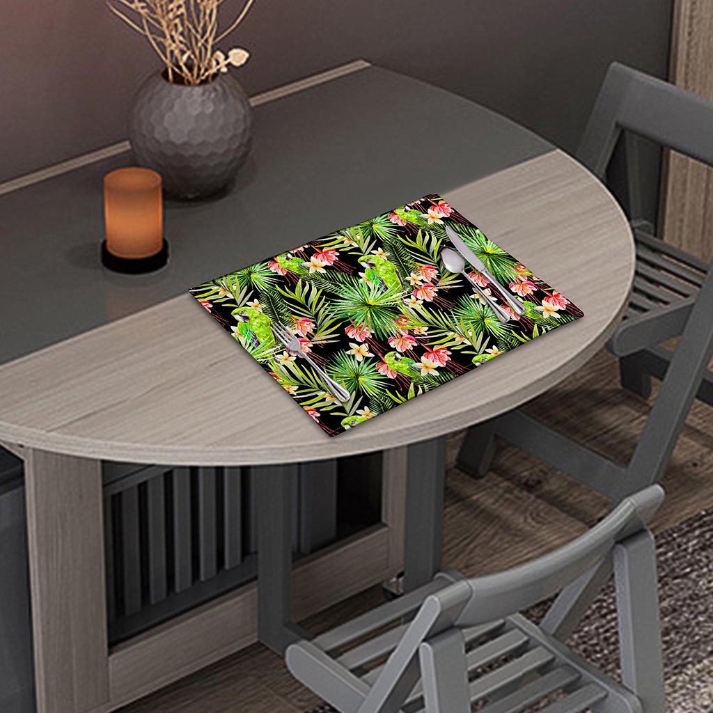 Tropical Hawaiian Parrot Pattern Print Placemat