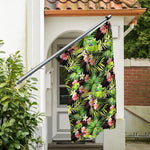 Tropical Hawaiian Parrot Pattern Print Polyester Flag