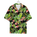Tropical Hawaiian Parrot Pattern Print Rayon Hawaiian Shirt
