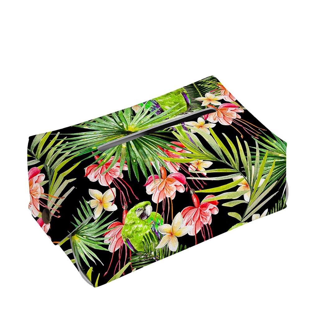 Tropical Hawaiian Parrot Pattern Print Rectangle Tissue Box Cover
