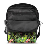 Tropical Hawaiian Parrot Pattern Print Rectangular Crossbody Bag