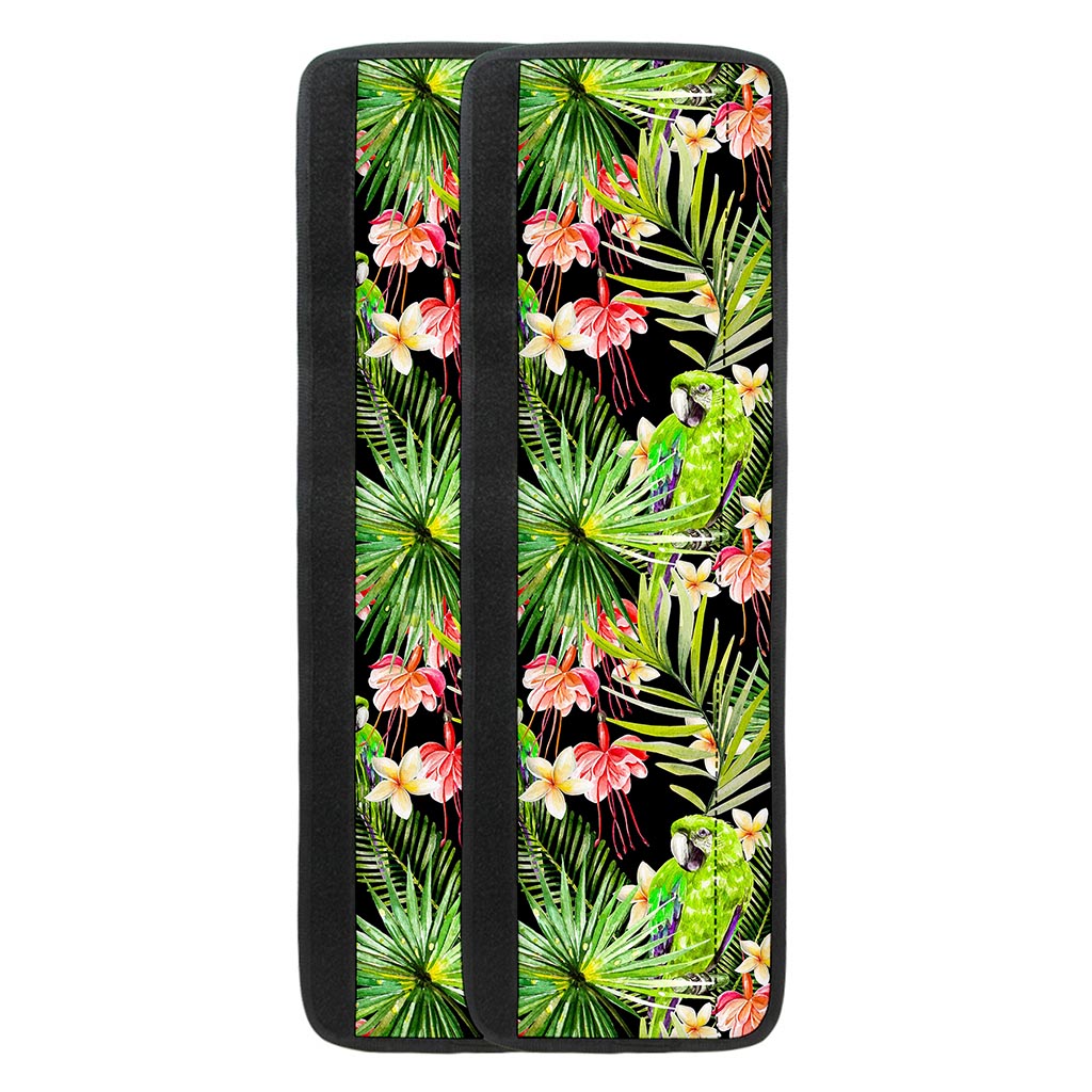 Tropical Hawaiian Parrot Pattern Print Refrigerator Handle Covers