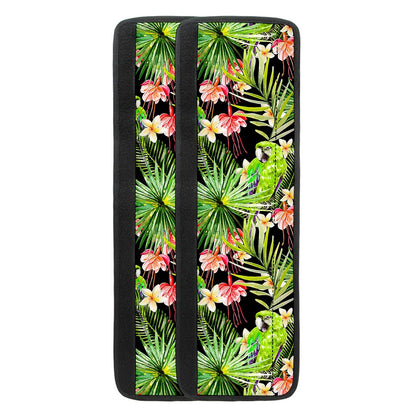 Tropical Hawaiian Parrot Pattern Print Refrigerator Handle Covers