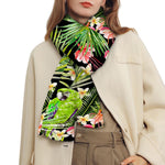Tropical Hawaiian Parrot Pattern Print Scarf