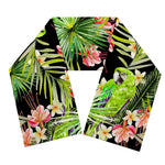 Tropical Hawaiian Parrot Pattern Print Scarf