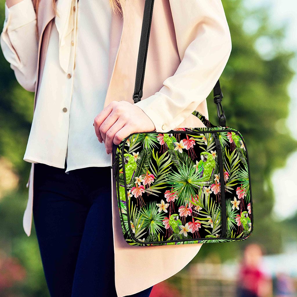 Tropical Hawaiian Parrot Pattern Print Shoulder Strap Bible Bag