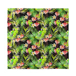 Tropical Hawaiian Parrot Pattern Print Silk Bandana
