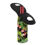 Tropical Hawaiian Parrot Pattern Print Single Neoprene Wine Tote