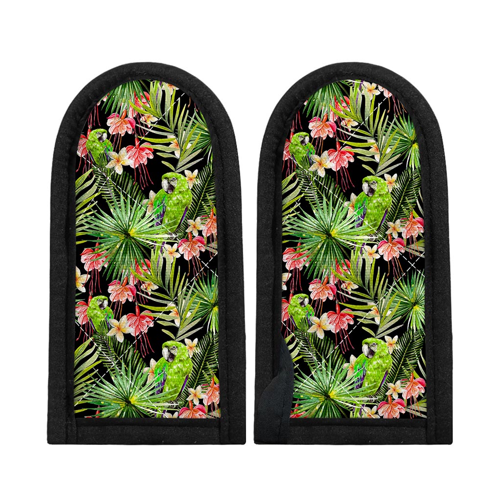 Tropical Hawaiian Parrot Pattern Print Skillet Handle Cover