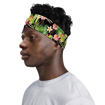 Tropical Hawaiian Parrot Pattern Print Sports Headband