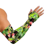 Tropical Hawaiian Parrot Pattern Print Sun Protection Arm Sleeves