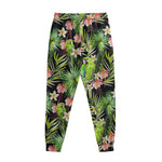 Tropical Hawaiian Parrot Pattern Print Sweatpants