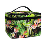 Tropical Hawaiian Parrot Pattern Print Travel Makeup Bag