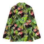 Tropical Hawaiian Parrot Pattern Print Women's Blazer