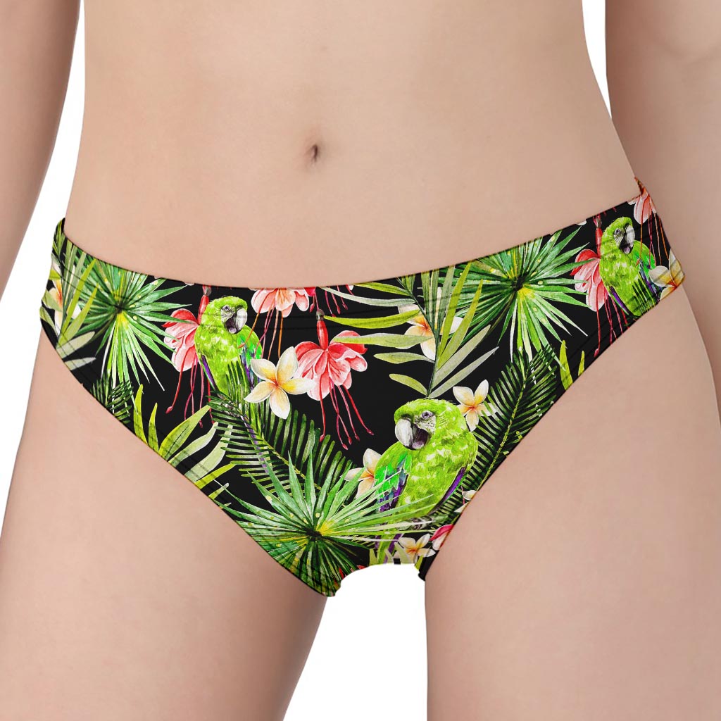 Tropical Hawaiian Parrot Pattern Print Women's Panties