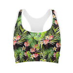 Tropical Hawaiian Parrot Pattern Print Women's Sports Bra