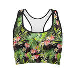 Tropical Hawaiian Parrot Pattern Print Women's Sports Bra